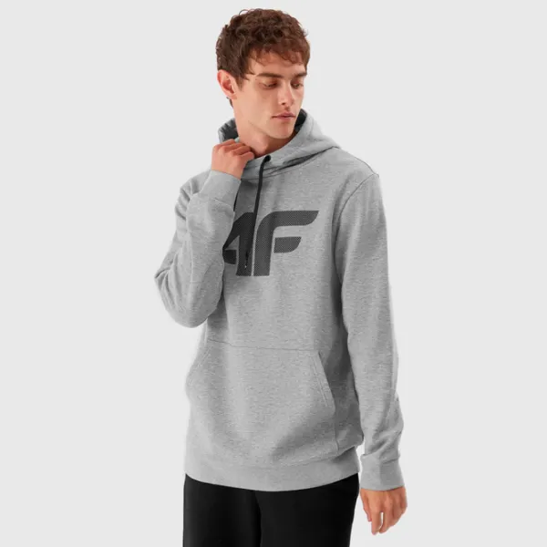 Толстовка для мужчин 4F 4FAW23TSWSM694 Прямой/ Grey photo 2