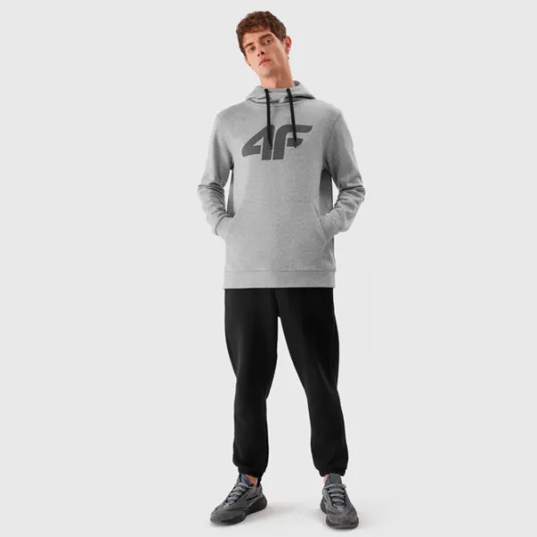 Толстовка для мужчин 4F 4FAW23TSWSM694 Прямой/ Grey photo 5