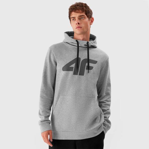 Толстовка для мужчин 4F 4FAW23TSWSM694 Прямой/ Grey photo 7