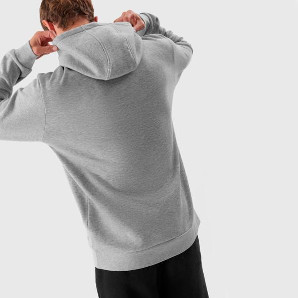 Hanorac pentru bărbați 4F 4FAW23TSWSM694 Drept/ Grey photo 6