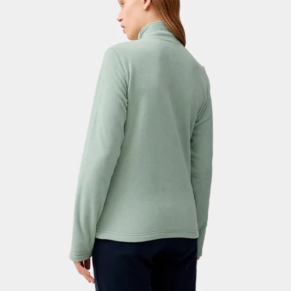 Толстовка для женщин 4F REGULAR FLEECE WITH STAND-UP COLLAR Весна - лето/ Зелёный photo 5