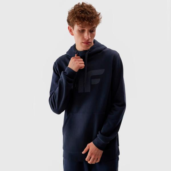 Hanorac pentru bărbați 4F 4FAW23TSWSM694 Drept/ Navy Blue photo 2
