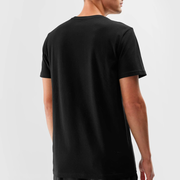 Tricou pentru bărbați 4F 4FAW23TTSHM0887-20S 100% bumbac/ Black photo 4