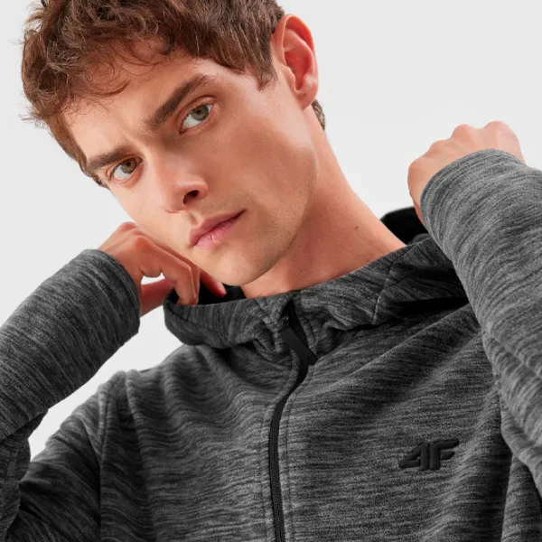 Толстовка для мужчин 4F 4FAW23TFLEM121 Прямой/ Grey photo 2