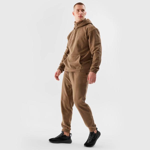 Hanorac pentru bărbați 4F 4FAW23TFLEM136 Drept/ Brown photo 3