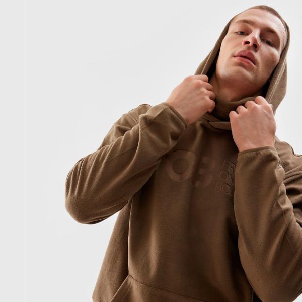 Толстовка для мужчин 4F 4FAW23TFLEM136 Прямой/ Коричневый photo 4