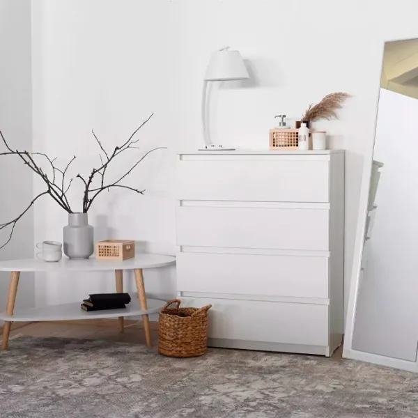 Комод Fabrik Home Havana 102.5см x 80см x 38.5см/ ЛДСП/ Белый ясень photo 3