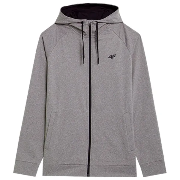 Hanorac pentru bărbați 4F 4FAW23TFSWM209 Drept/ Grey photo 5