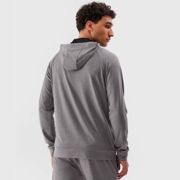 Hanorac pentru bărbați 4F 4FAW23TFSWM209 Drept/ Grey photo 6