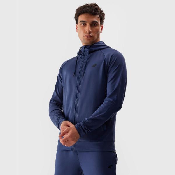 Hanorac pentru bărbați 4F 4FAW23TFSWM209 Drept/ Navy Blue photo 3