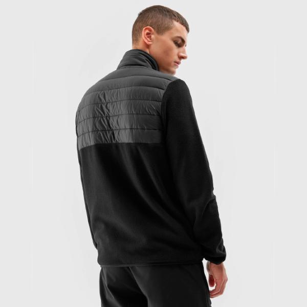 Hanorac pentru bărbați 4F 4FAW23TFLEM119 Drept/ Black photo 6