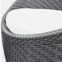 Set mobilă terasă Worker Balcon Round F5030 Ratan artificial/ Plastic/ Rattan artificial/ Gray photo 3