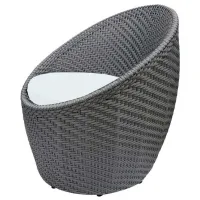 Set mobilă terasă Worker Balcon Round F5030 Ratan artificial/ Plastic/ Rattan artificial/ Gray photo 4