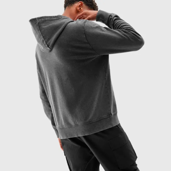 Hanorac pentru bărbați 4F 4FAW23TSWSM685 Drept/ Black photo 5