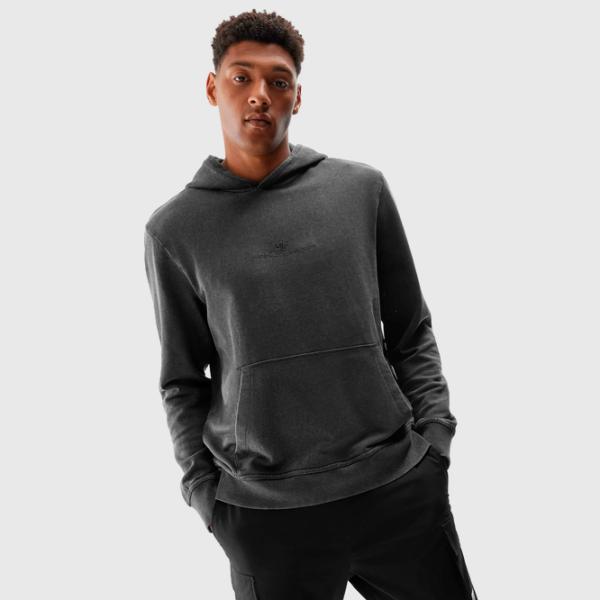 Hanorac pentru bărbați 4F 4FAW23TSWSM685 Drept/ Black photo 6