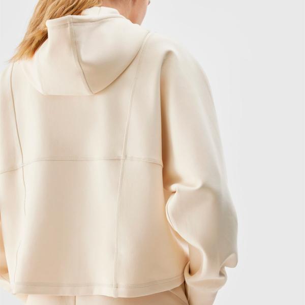 Толстовка для женщин 4F PULLOVER HOODIE Осень - Зима/ Бежевый photo 6