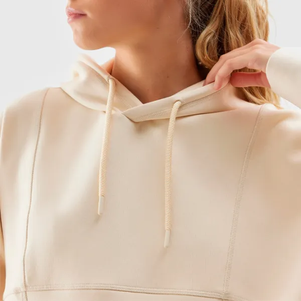 Толстовка для женщин 4F PULLOVER HOODIE Осень - Зима/ Бежевый photo 5