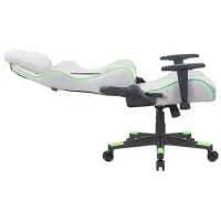 Scaun Gaming Newskill Kitsune Green Light Gray photo 2