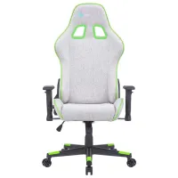 Scaun Gaming Newskill Kitsune Green Light Gray photo 3