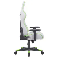 Scaun Gaming Newskill Kitsune Green Light Gray photo 4