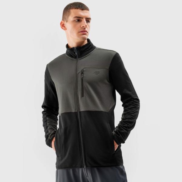 Hanorac pentru bărbați 4F 4FAW23TFLEM118 Strâmt/ Grey photo 2