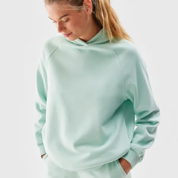 Толстовка для женщин 4F PULLOVER HOODIE Осень - Зима/ Бирюзовый photo 3