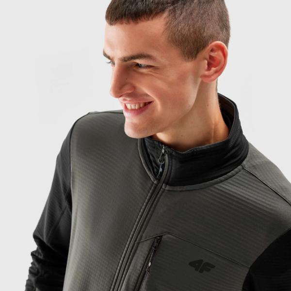 Hanorac pentru bărbați 4F 4FAW23TFLEM118 Strâmt/ Grey photo 3