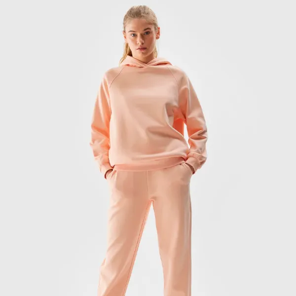 Hanorac pentru femei 4F PULLOVER HOODIE Toamnă - iarnă/ Pink photo 3