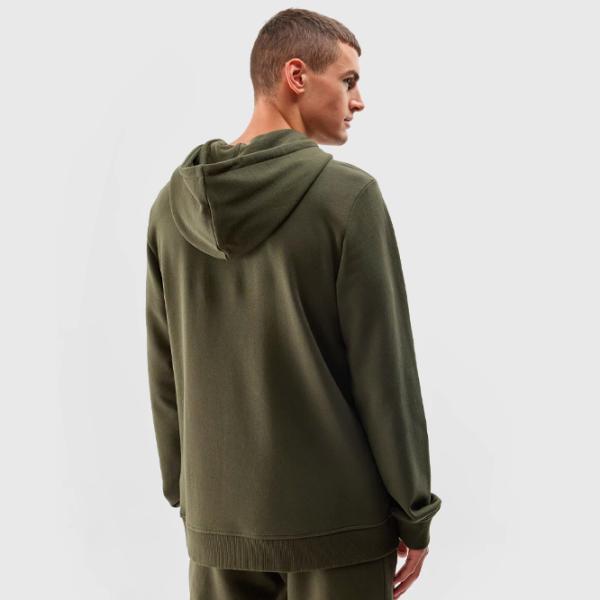 Hanorac pentru bărbați 4F 4FAW23TSWSM0773 Drept/ Olive khaki photo 2
