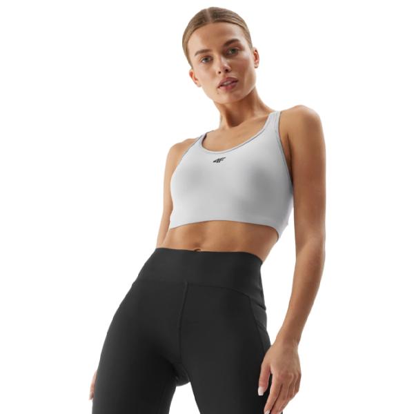 Bustieră pentru femei 4F 4FAW23USBAF072 Gray photo 2