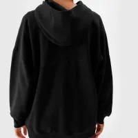 Hanorac pentru femei 4F ZIP-UP HOODIE Toamnă - iarnă/ Black photo 5