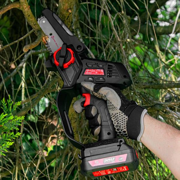 Fierăstrău cu lanţ Elem Garden Technic SEBR20V100 cu acumulator/ Black photo 4