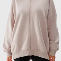 Hanorac pentru femei 4F ZIP-UP HOODIE Toamnă - iarnă/ Pink photo 5
