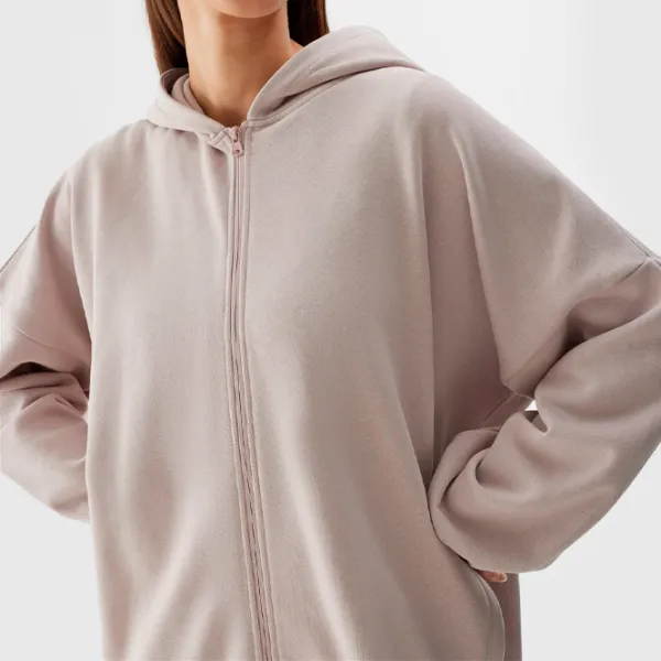 Толстовка для женщин 4F ZIP-UP HOODIE Осень - Зима/ Розовый photo 3