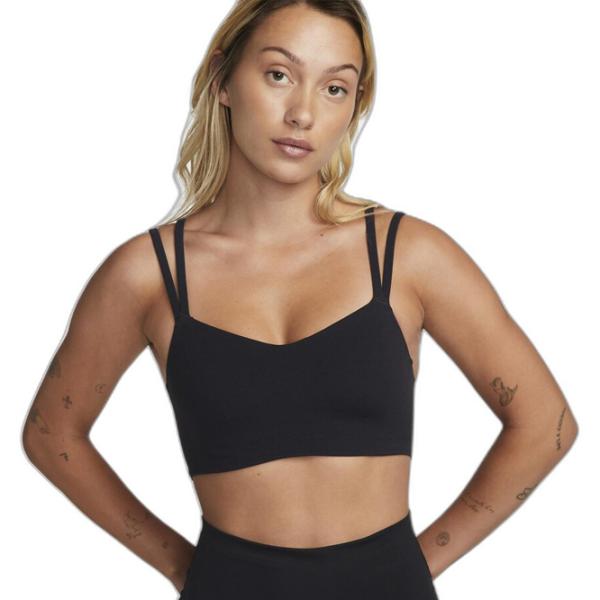 Топ для женщин Nike W Nk Df Alate Trace Bra Черный photo 3