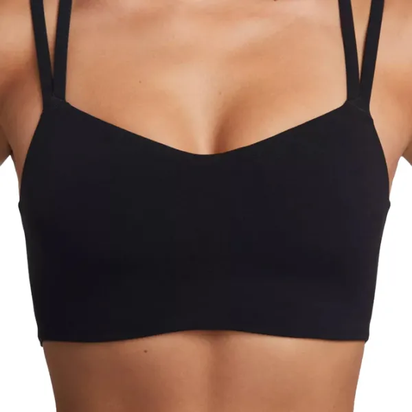 Топ для женщин Nike W Nk Df Alate Trace Bra Черный photo 6