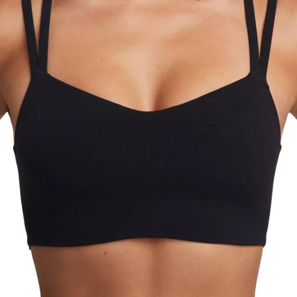 Топ для женщин Nike W Nk Df Alate Trace Bra Черный photo 6