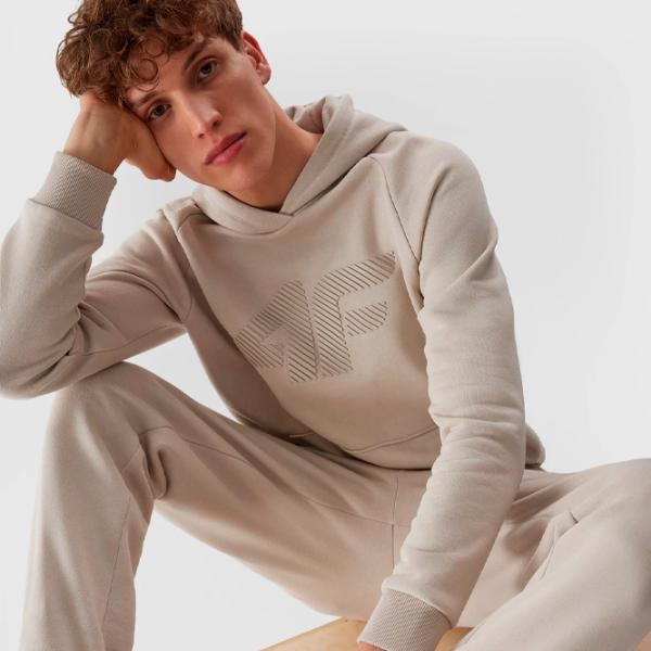 Hanorac pentru bărbați 4F 4FRAW23TSWSM1140 Drept/ Grey photo 6