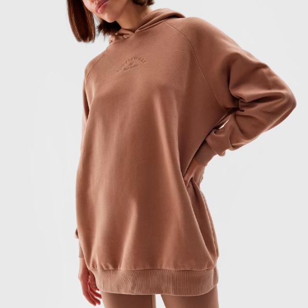 Толстовка для женщин 4F PULLOVER HOODIE Осень - Зима/ Коричневый photo 2