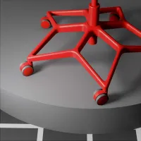 Scaun Gaming Ikea Styrspel Red Gray photo 2