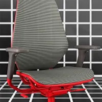 Scaun Gaming Ikea Styrspel Red Gray photo 4