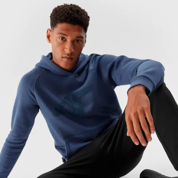 Hanorac pentru bărbați 4F 4FRAW23TSWSM1140 Drept/ Navy Blue photo 4