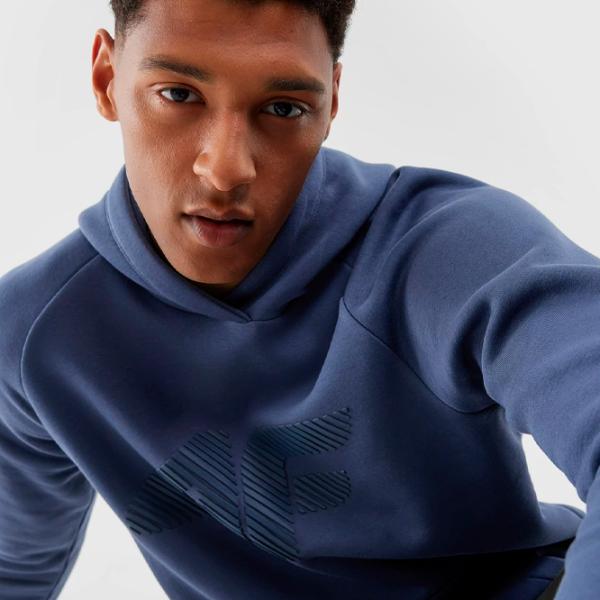 Hanorac pentru bărbați 4F 4FRAW23TSWSM1140 Drept/ Navy Blue photo 2