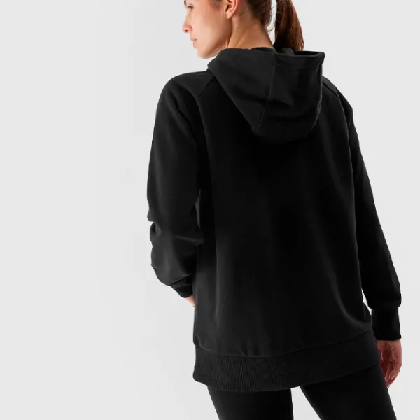 Hanorac pentru femei 4F PULLOVER HOODIE Toamnă - iarnă/ Black photo 6