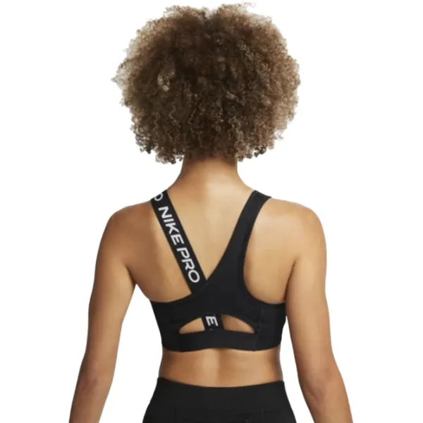 Топ для женщин Nike W Np Df Swsh Asymmetric Bra Черный photo 2