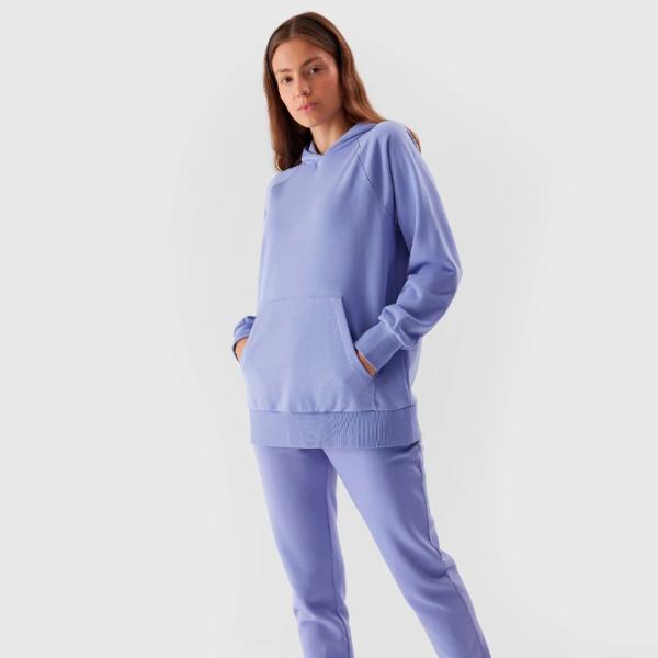 Hanorac pentru femei 4F PULLOVER HOODIE Toamnă - iarnă/ Navy photo 3