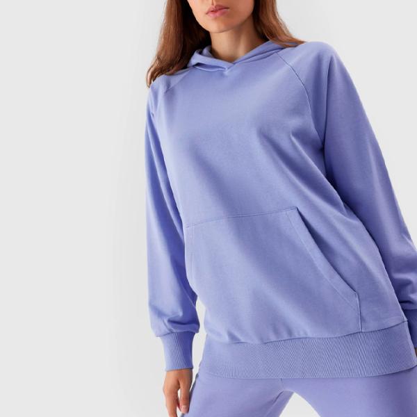 Hanorac pentru femei 4F PULLOVER HOODIE Toamnă - iarnă/ Navy photo 5