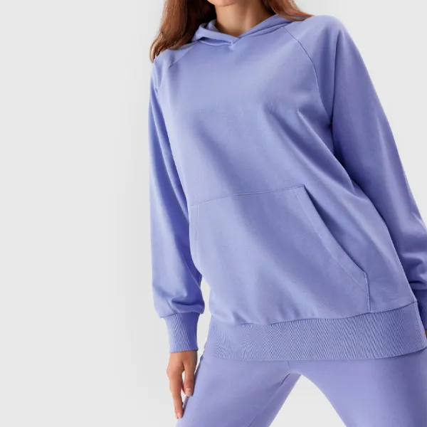 Толстовка для женщин 4F PULLOVER HOODIE Осень - Зима/ Темно-синий photo 4