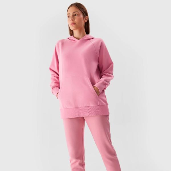 Толстовка для женщин 4F PULLOVER HOODIE Осень - Зима/ Розовый photo 4