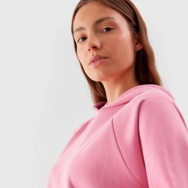 Толстовка для женщин 4F PULLOVER HOODIE Осень - Зима/ Розовый photo 5